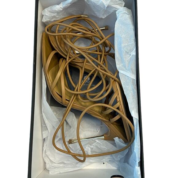 Tony Bianco Mavis Heels Sandal Leather Strappy Pointed Toe Caramel Venice Size 8 - Picture 12 of 15